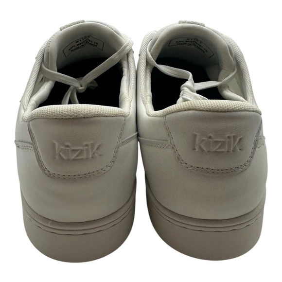Kizik‎ Oslo Shoes Mens Sz 11.5 Optic White Leather Athletic Sneakers - Picture 7 of 9